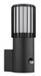 Preview: Globo Außenwandleuchte Mervin E27 Bewegungsmelder IP54 Anthrazit matt Aluminium 24x9cm