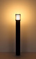 Preview: Globo Sockelleuchte Mervin E27 IP54 Anthrazit matt Aluminium 100cm