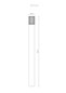 Preview: Globo Sockelleuchte Mervin E27 IP54 Anthrazit matt Aluminium 100cm