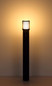 Preview: Globo Sockelleuchte Mervin E27 Bewegungsmelder IP54 Anthrazit matt Aluminium 100cm