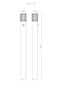 Preview: Globo Sockelleuchte Mervin E27 Bewegungsmelder IP54 Anthrazit matt Aluminium 100cm