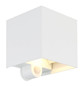 Preview: Globo LED Außenleuchte Veronika 2-flammig 2x 3W Bewegungsmelder IP54 warmweiss Weiß Aluminium Druckguss 12,5x10cm