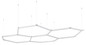 Preview: Globo LED Deckenleuchte Honeycomb 123,5W neutralweiss Weiß 248x174cm