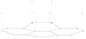 Preview: Globo LED Deckenleuchte Honeycomb 123,5W neutralweiss Weiß 248x174cm