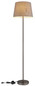 Preview: Globo Stehleuchte Joris E27 Schwarz-chrom grau Metall Textil 151cm