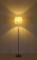 Preview: Globo Stehleuchte Joris E27 Champagnerfarben beige Metall Textil 151cm