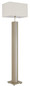 Preview: Globo Stehleuchte Forest E27 + LED 17W dimmbar warmweiss Sandfarben matt naturfarben MDF Leinen 150cm
