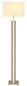 Preview: Globo Stehleuchte Forest E27 + LED 17W dimmbar warmweiss Sandfarben matt naturfarben MDF Leinen 150cm