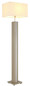 Preview: Globo Stehleuchte Forest E27 + LED 17W dimmbar warmweiss Sandfarben matt naturfarben MDF Leinen 150cm