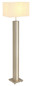 Preview: Globo Stehleuchte Forest E27 + LED 17W dimmbar warmweiss Sandfarben matt naturfarben MDF Leinen 150cm