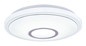 Preview: Globo LED Deckenleuchte Connor 16W dimmbar Fernbedienung CCT warm-/tageslichtweiss Weiß opal sparkle Metall Ø40cm