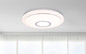 Preview: Globo LED Deckenleuchte Connor 16W dimmbar Fernbedienung CCT warm-/tageslichtweiss Weiß opal sparkle Metall Ø40cm