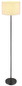 Preview: Globo Stehleuchte Thea E27 Schwarz-chrom matt cremefarben Metall Leinen 160cm