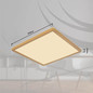 Preview: Globo LED Deckenleuchte Sapana 24W IP44 warmweiss Messingfarben matt 42x42cm