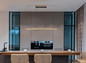 Preview: Globo LED Pendelleuchte Doro 18W dimmbar warmweiss Graphit Metall 120x100cm