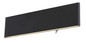 Preview: Globo LED Wandleuchte Siegfried 12W warmweiss Schwarz Aluminium 29,5x8cm