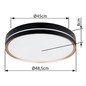 Preview: Globo LED Deckenleuchte Manni 40W dimmbar Fernbedienung CCT warm-/tageslichtweiss Schwarz Metall Ø48,5cm