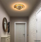 Preview: Globo LED Deckenleuchte Tabea 12W warmweiss Goldfarben weiß patiniert Metall Ø34,5cm