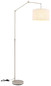 Preview: Globo Stehleuchte Rom E27 Sandfarben beige Metall Leinen 200cm
