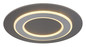 Preview: Globo LED Deckenleuchte Jayden 40W warmweiss Anthrazit gebürstet grau gebürstet Metall MDF Ø48cm
