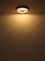 Preview: Globo LED Deckenleuchte Jayden 40W warmweiss Schwarz matt dunkelbraun gebürstet Metall MDF Ø48cm