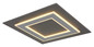 Preview: Globo LED Deckenleuchte Jayden 40W warmweiss Anthrazit gebürstet grau gebürstet Metall MDF 48x48cm