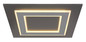 Preview: Globo LED Deckenleuchte Jayden 40W warmweiss Anthrazit gebürstet grau gebürstet Metall MDF 48x48cm