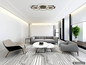 Preview: Globo LED Deckenleuchte Jayden 50W warmweiss Anthrazit gebürstet grau gebürstet Metall 73x35cm