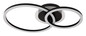 Preview: Globo LED Deckenleuchte Loretta 30W CCT warm-/neutral-/tageslichtweiss Schwarz matt Metall 50x33cm