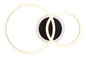 Preview: Globo LED Deckenleuchte Loretta 30W CCT warm-/neutral-/tageslichtweiss Schwarz matt Metall 50x33cm