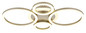 Preview: Globo LED Deckenleuchte Loretta 40W CCT warm-/neutral-/tageslichtweiss Kaffeefarben matt champagnerfarben matt Metall 53x35,5cm
