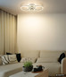 Preview: Globo LED Deckenleuchte Loretta 40W CCT warm-/neutral-/tageslichtweiss Kaffeefarben matt champagnerfarben matt Metall 53x35,5cm