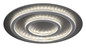 Preview: Globo LED Deckenleuchte Jayden 60W dimmbar Fernbedienung CCT warm-/tageslichtweiss Schwarz matt klar Metall Kunststoffkristalle Ø55cm