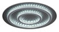 Preview: Globo LED Deckenleuchte Jayden 60W dimmbar Fernbedienung CCT warm-/tageslichtweiss Schwarz matt klar Metall Kunststoffkristalle Ø55cm