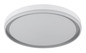 Preview: Globo LED Deckenleuchte Janice RGBW LED 48W dimmbar Fernbedienung CCT warm-/neutral-/tageslichtweiss Weiß matt silber Metall Ø50cm