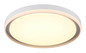 Preview: Globo LED Deckenleuchte Janice RGBW LED 48W dimmbar Fernbedienung CCT warm-/neutral-/tageslichtweiss Weiß matt silber Metall Ø50cm