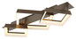 Preview: Globo LED Deckenleuchte Syrakus 24W warmweiss Kaffeefarben matt Metall 85x49,5cm