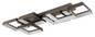 Preview: Globo LED Deckenleuchte Syrakus 40W warmweiss Kaffeefarben matt Metall 102x35cm