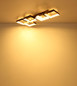 Preview: Globo LED Deckenleuchte Syrakus 40W warmweiss Kaffeefarben matt Metall 102x35cm