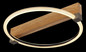 Preview: Globo LED Deckenleuchte Fletcher 15W warmweiss Holzoptik dunkel Metall 41x38cm