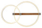 Preview: Globo LED Deckenleuchte Fletcher 24W warmweiss Holzoptik dunkel Metall 58x40cm