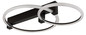 Preview: Globo LED Deckenleuchte Fletcher 24W warmweiss Schwarz matt Metall 58x38cm