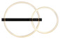 Preview: Globo LED Deckenleuchte Fletcher 24W warmweiss Schwarz matt Metall 58x38cm