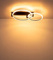Preview: Globo LED Deckenleuchte Fletcher 24W warmweiss Schwarz matt Metall 58x38cm