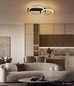 Preview: Globo LED Deckenleuchte Fletcher 24W warmweiss Schwarz matt Metall 58x38cm