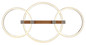 Preview: Globo LED Deckenleuchte Fletcher 40W warmweiss Holzoptik dunkel Metall 76x38cm