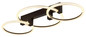 Preview: Globo LED Deckenleuchte Fletcher 40W warmweiss Schwarz matt Metall 76x38cm