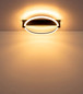 Preview: Globo LED Deckenleuchte Fletcher 15W warmweiss Schwarz matt Metall 41x38cm