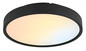 Preview: Globo LED Deckenleuchte Jess 57W dimmbar Fernbedienung CCT extra-warm-/tageslichtweiss Schwarz matt Metall Ø39cm