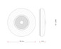 Preview: Globo LED Deckenleuchte Graham 36W CCT warm-/neutral-/tageslichtweiss Weiß matt Metall Ø48,5cm